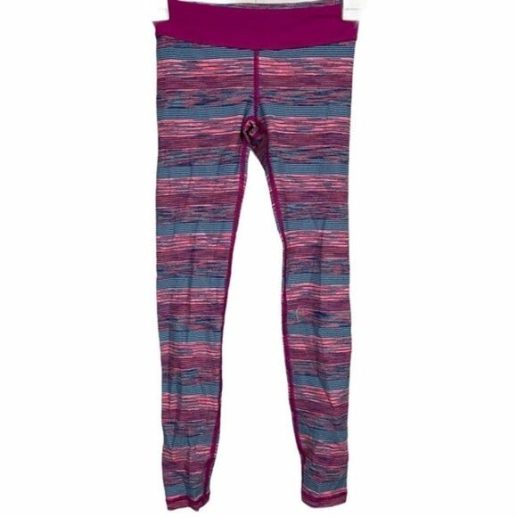 LuLuLemon Ivivva Striped Activewear Leggings - Picture 1 of 3
